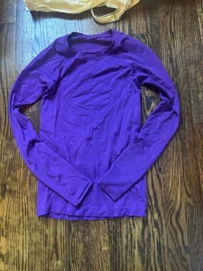 Purple Long Sleeve Thermal Top